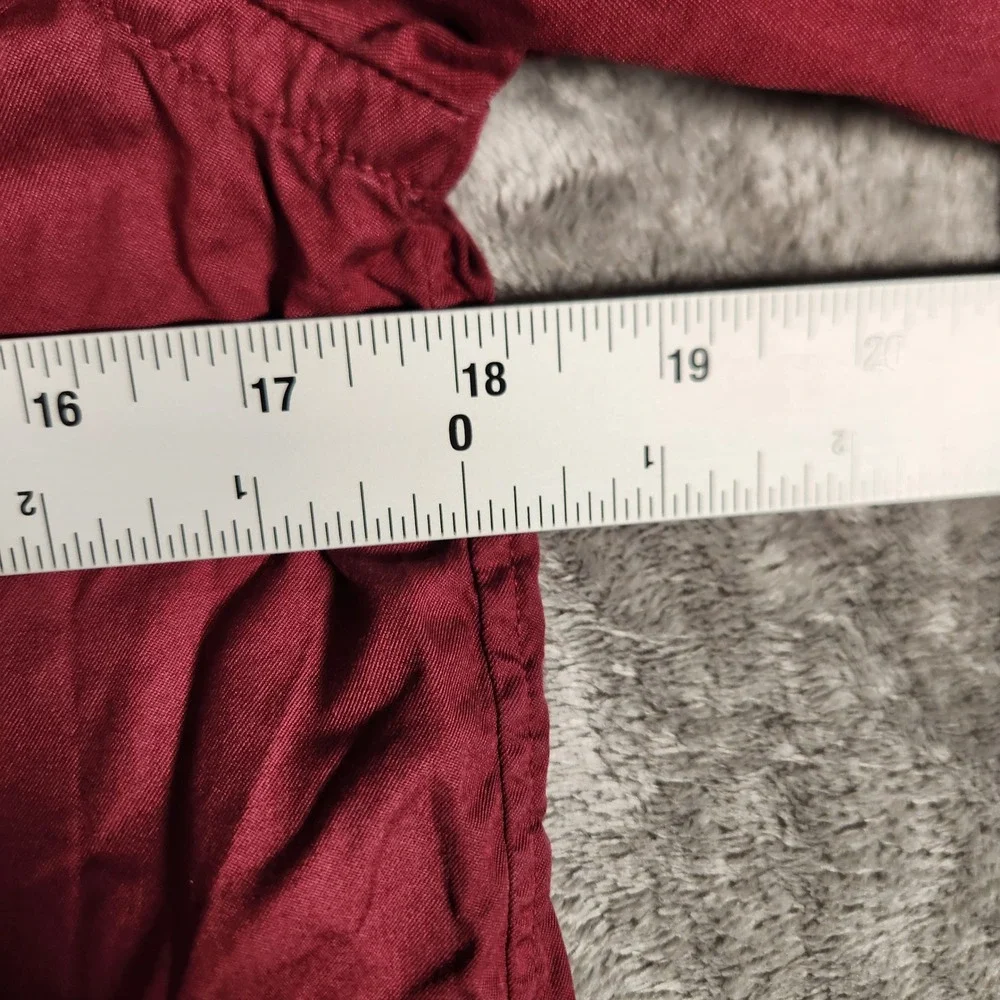 Ralph Lauren Shirt Boys Large 14-16 Burgundy Button-down Long Sleeve EUC